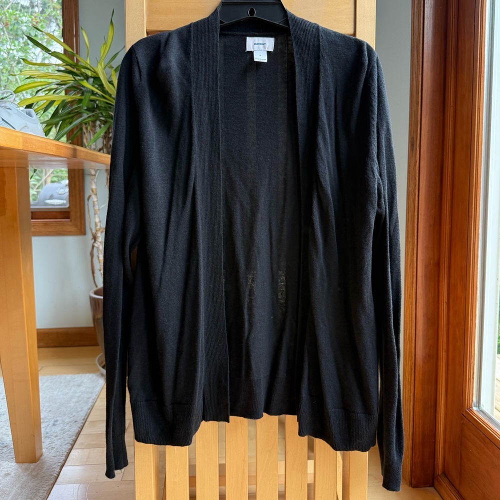 Old Navy Black Open Front Cardigan